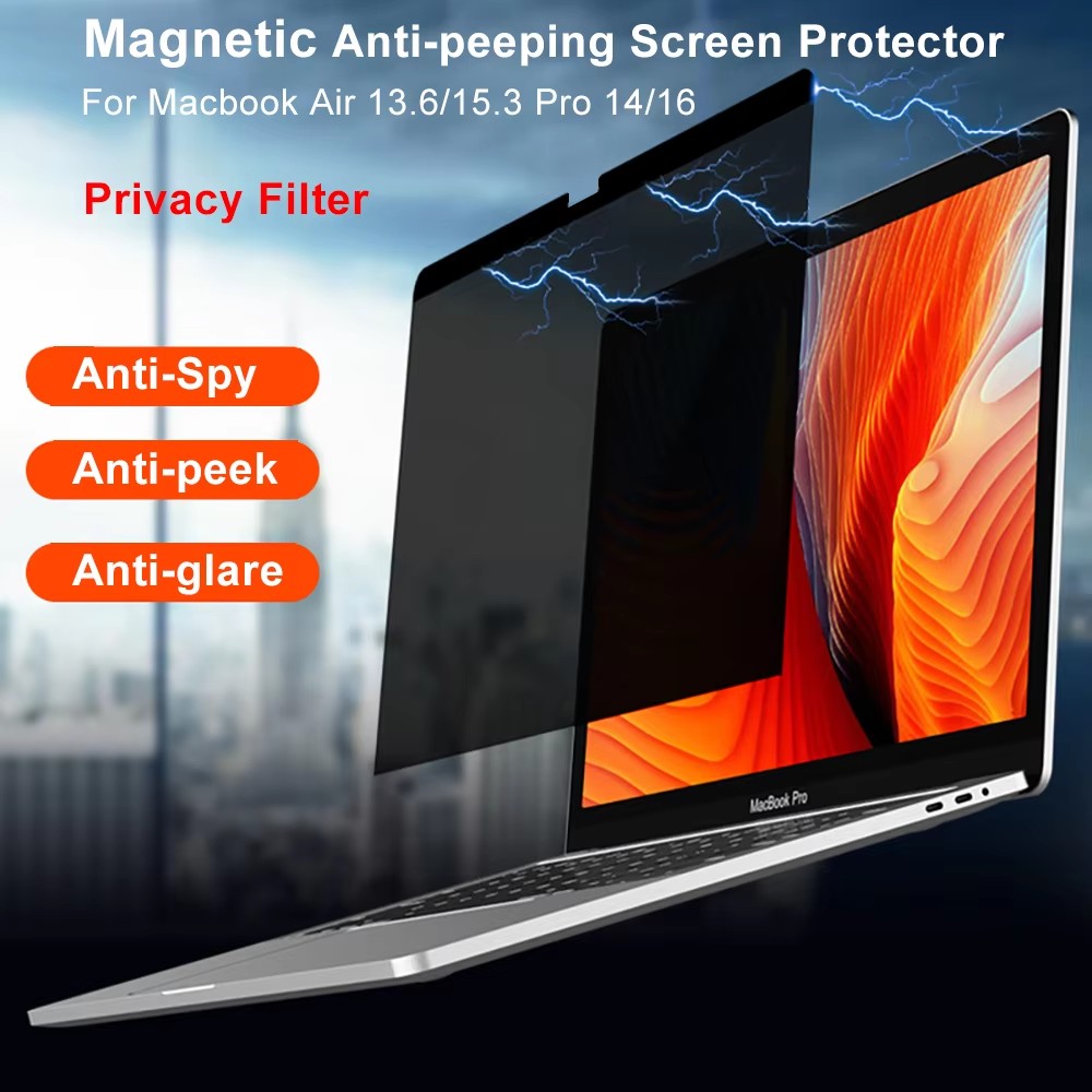 Matte Anti Glare Screen Protector - Magnetic Privacy Screen Protector For Macbook