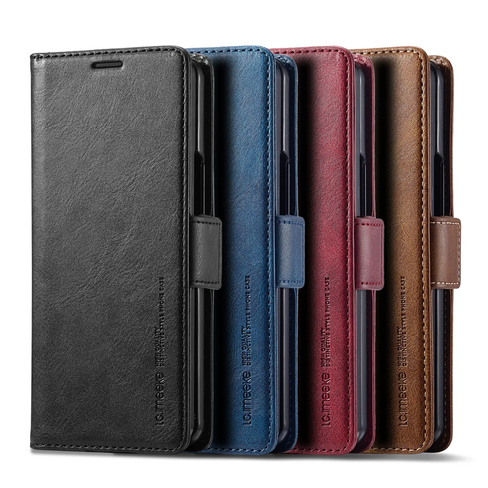 Leather Wallet Card Holder Phone Cover - Leather Wallet Phone Case For Samsung