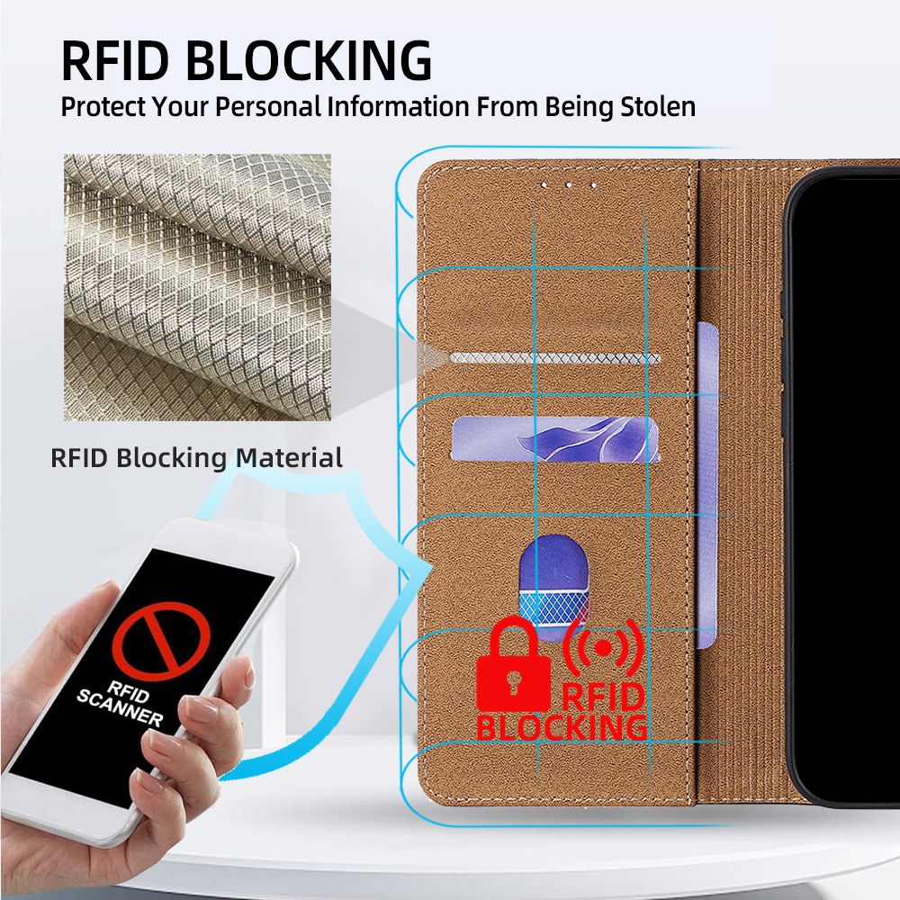 PU Leather Magnetic Flip Walle - Leather Wallet Card Holder Phone Cover review and price