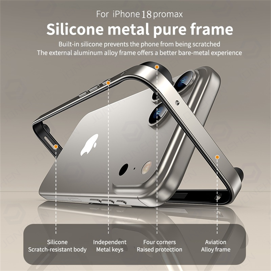 Light Hybrid Silicone Frame Al - Metal Bumper Aluminum Frame Case review and price