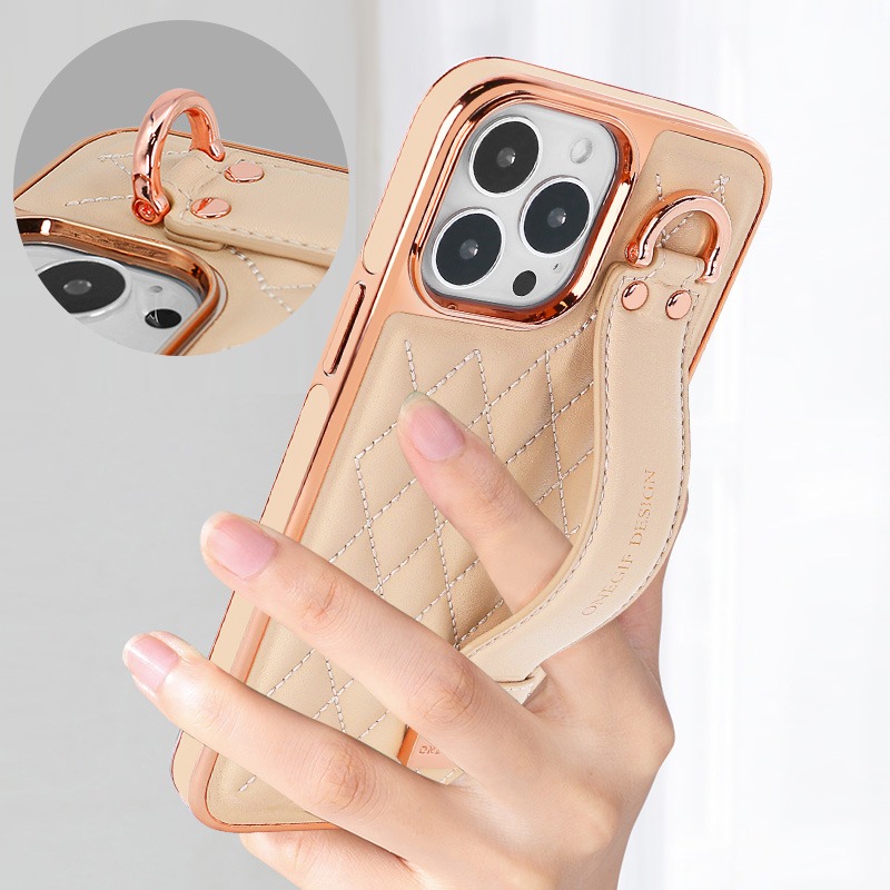 Fashionable Luxury Ring Wrist  - Leather Wallet Card Holder Phone Cover review and price
