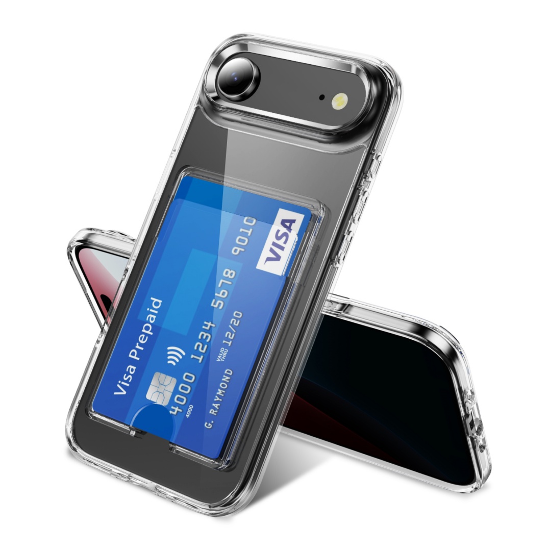 Luxury Clear Card Slot Holder  - Clear Shockproof Bumper Case review and price