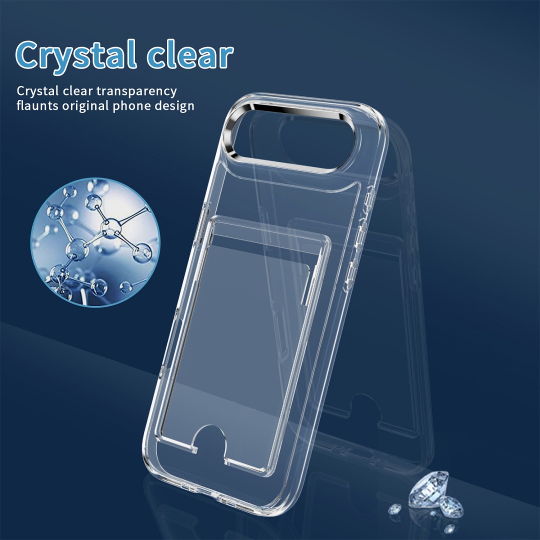 Luxury Clear Card Slot Holder  - Clear Shockproof Bumper Case review and price
