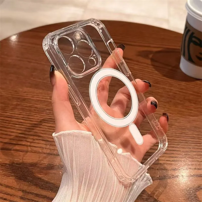 Original For Magsafe Wireless  - Clear Shockproof Bumper Case review and price