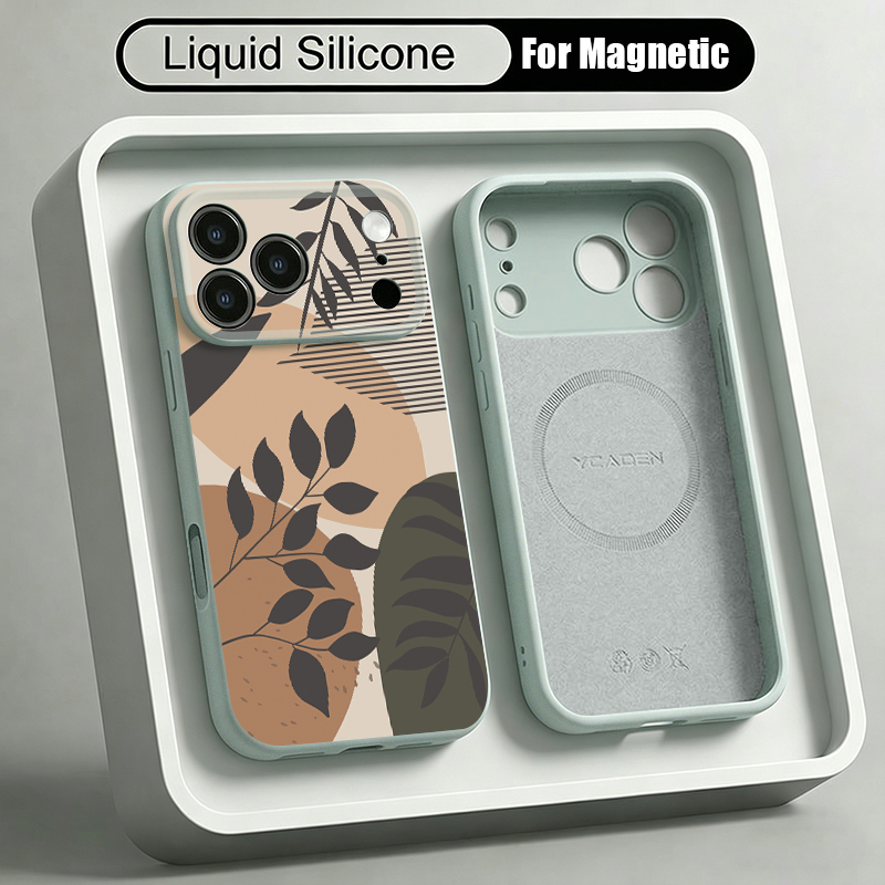 Simple Pattern Liquid Silicone - Liquid Silicone Magnetic Phone Case review and price