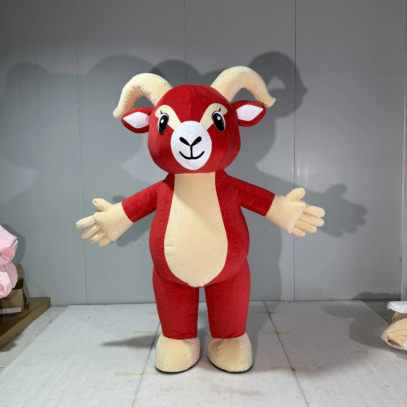 Inflatable Red Goat Mascot Cos - Chargers review and price