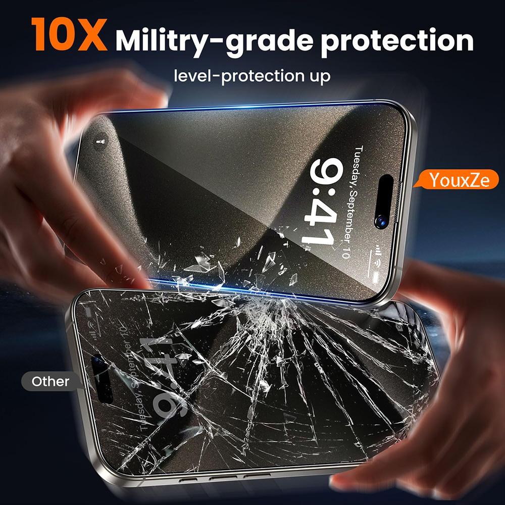 4Pcs Anti Spy Tempered Glass F - Anti Spy Privacy Glass Case review and price