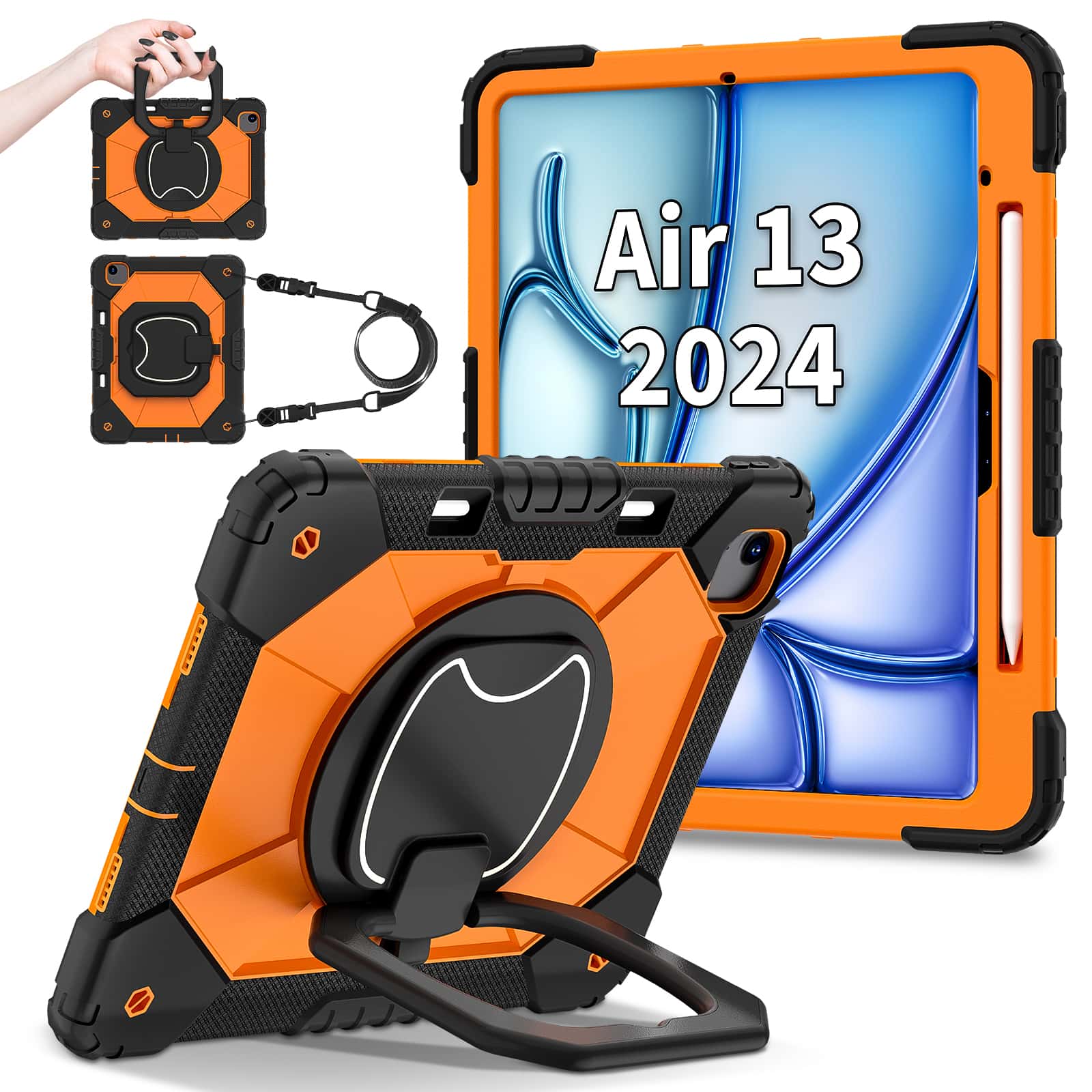 For iPad Pro 13 M5 Air 13 M4 M - Heavy Duty 360 Full Body Protective Case review and price